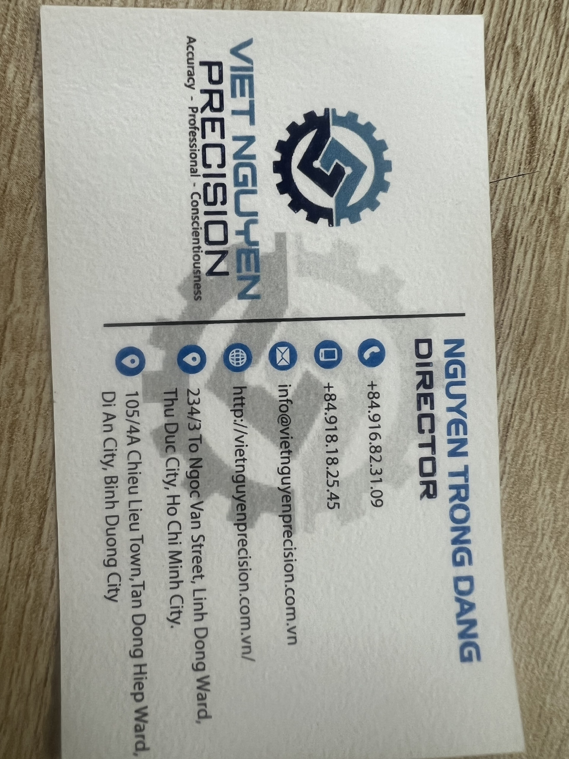 VN- Name card